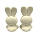 cute bunny teething toy natural rubber